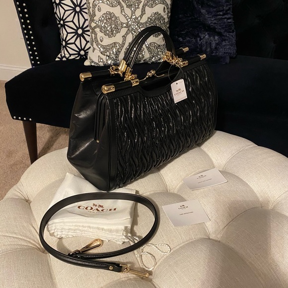 ✨SOLD!✨SALE✨COACH✨NWT MADISON GATHERED LEATHER BAG - Picture 6 of 15